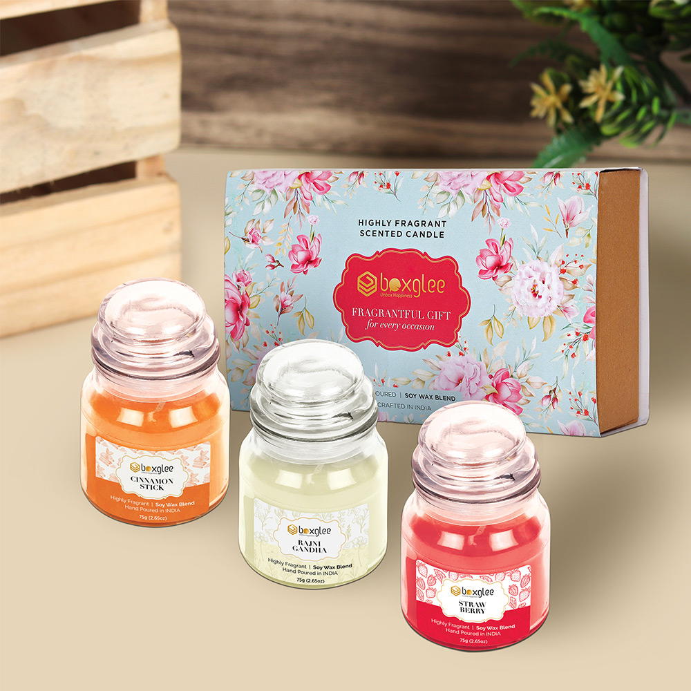 Boxglee Scented Jar Candles Cinnamon Stick