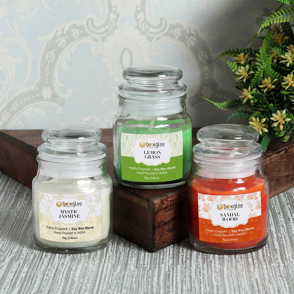 Boxglee Scented Big Jar Candles Mystic Jasmine